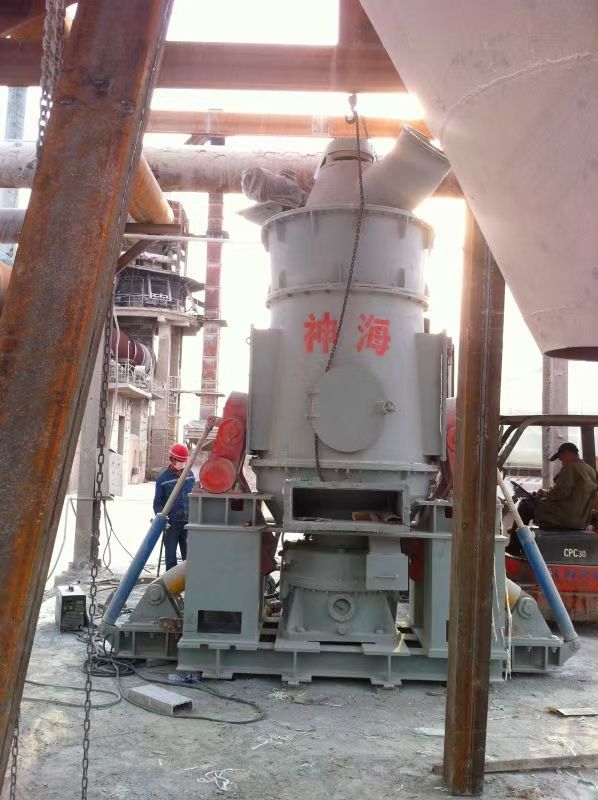Hunan Xiongfeng petroleum coke powder special vertical mill installation site